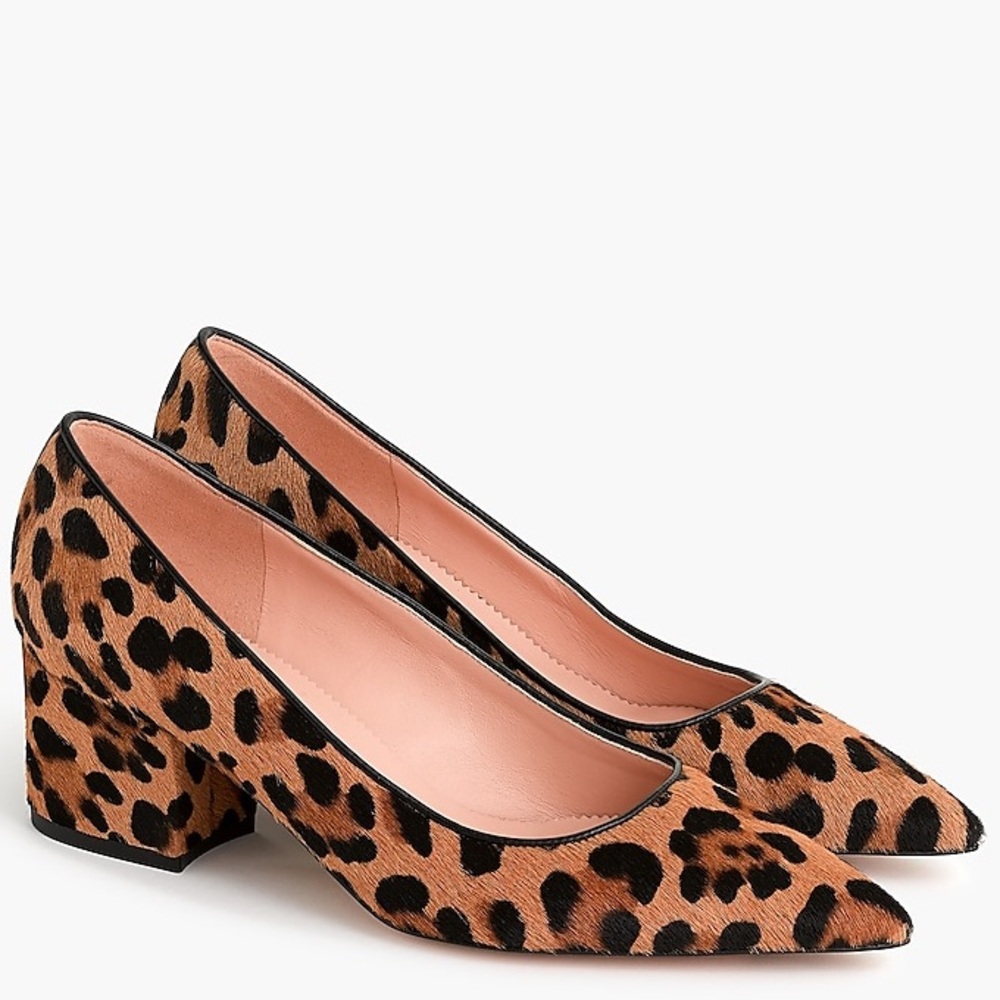J. Crew Brown Leopard Print Heels